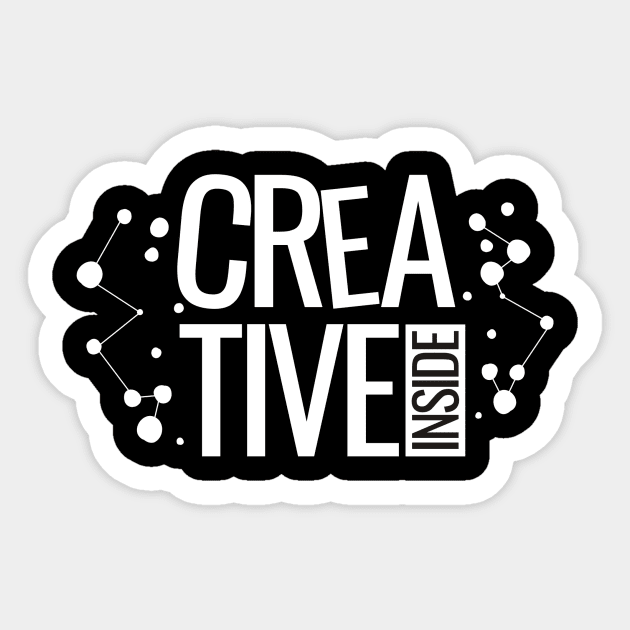 creative inside Sticker by Gunszz